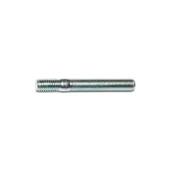 Midwest Fastener Double-End Threaded Stud, 3/8"-16 Thread to 3/8"-24 Thread, 3 in, Steel, Zinc Plated, 8 PK 73148 - main